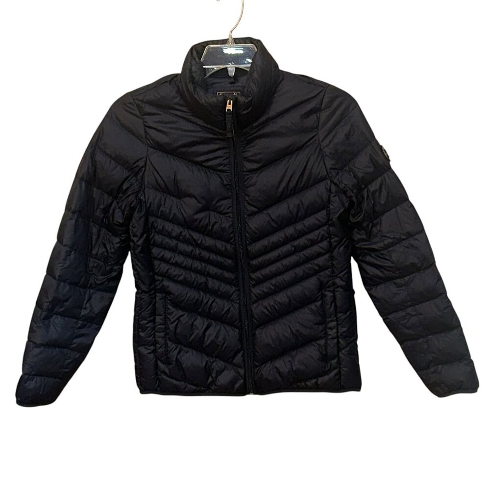 Abercrombie & Fitch Down Insulated Packable Puffer Winter Jacket Navy Small - Picture 1 of 10